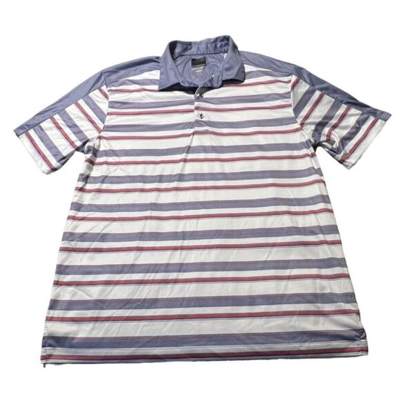 Greg Norman WeatherKnit Play Dry Golf Polo Shirt Men's Size Large Moisture Wicki - Picture 1 of 8